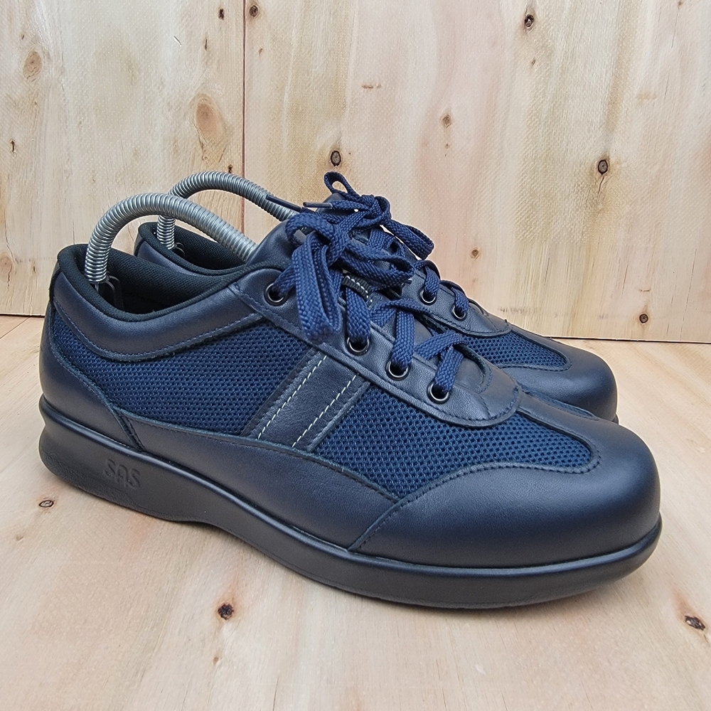 SAS FT Mesh Walking Sneakers Navy Blue Comfort Women’s Shoe Size 8.5. Pre-owned